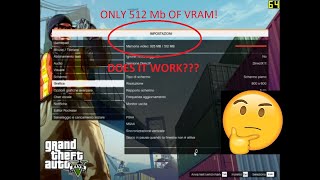 GTA V ON a 512Mb VRAM GPU  HD 6350 gameplay [upl. by Howey]