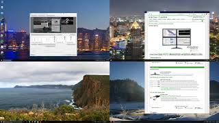 How to split one 4K monitor or TV into 4 virtual screens using UltraView Desktop Manager software [upl. by Iaj559]