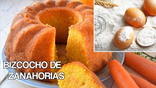 COMO HACER UN BIZCOCHO DE ZANAHORIAS  Pastel de zanahorias esponjoso suave y muy facil de hacer [upl. by Anavoig868]