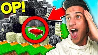 100 UNBREAKABLE BED DEFENSE MINECRAFT BED WARS [upl. by Gettings]