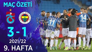 Trabzonspor 31 Fenerbahçe MAÇ ÖZETİ  9 Hafta  202122 [upl. by Dowd]