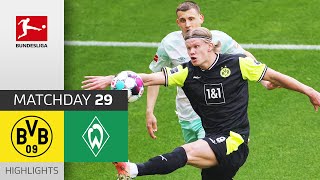 Borussia Dortmund  SV Werder Bremen  41  Highlights  Matchday 29 – Bundesliga 202021 [upl. by Yurik]