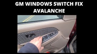 GMC CHEVY DOOR WINDOW SWITCH FIX How To FIX Power WINDOWS Switch Panel Troubleshooting GMC [upl. by Ahsilrak]