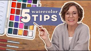 My 5 Essential Watercolor Tips [upl. by Aseuqram]