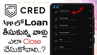 How to Foreclose CRED Cash loan Telugu [upl. by Halie]