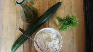 Greek Tzatziki Sauce Greek yogurt amp Cucumber Dip [upl. by Yelrebmyk922]