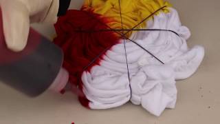 How To Make Rainbow Spiral Tie Dye Tshirt [upl. by Araiet]