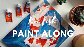 Koi Fish tutorial  Chatty Paint Along [upl. by Monte190]