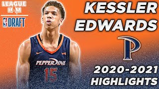 Kessler Edwards Pepperdine Full 20202021 SZN Highlights  AllWCC  TwoWay Versatility  NBA Draft [upl. by Teodor]