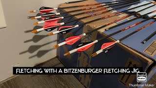 Part 4 Fletching arrows with Bitzenburger Fletching Jig Black eagle rampage [upl. by Adine]