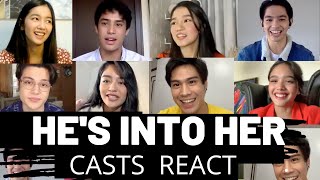 Casts of Hes Into Her React on Comparison to Successful Kapamilya Loveteams [upl. by Alleul]