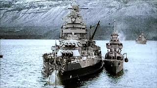 Anchors Aweigh US NAVY WW2 Footage [upl. by Hakon]