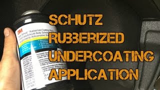 Applying Schutz Rubberized Undercoating by 3M Over Cured POR15 S2E12 [upl. by Yssirc559]