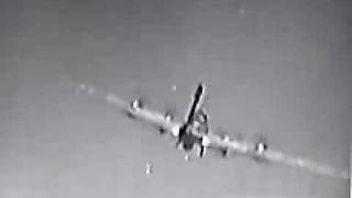 Luftwaffe Gun Camera B17 Attacked [upl. by Auqined]