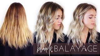 Ashy Blonde Balayage Hair Transformation  How to Foilayage Easy Tutorial [upl. by Ware]