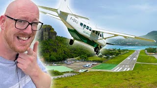 Landing at ST BARTS EXTREME AIRPORT [upl. by Kyd]