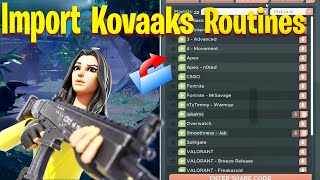 How To Import RoutinesPlaylists into Kovaaks FPS Aim Trainer [upl. by Nosde]