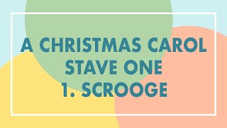 1 A Christmas Carol Analysis  Stave One  Introducing Scrooge [upl. by Eimilb618]