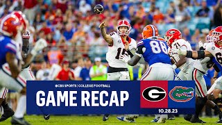 Carson Beck leads Georgia over Florida in 1st game without Brock Bowers  Game Recap  CBS Sports [upl. by Bonine]