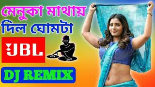 menoka mathay dilo ghomta dj song  hard dholki mix 2021 [upl. by Audun518]