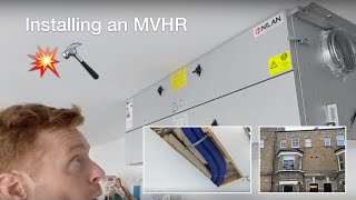 Installing a ventilation system MVHR in an existing home [upl. by Snider]