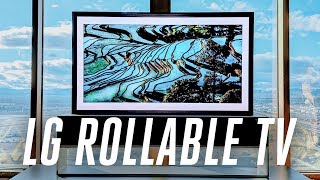 The LG rollable display is now a real 65inch TV [upl. by Ahsemik]