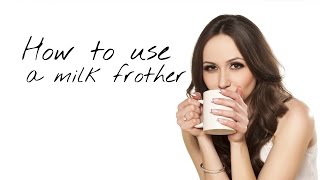 How to use a milk frother [upl. by Corso715]