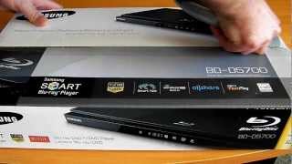 Samsung BDD5700 Bluray player unboxing first view and impression [upl. by Retsila]