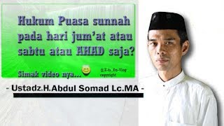 Puasa hanya hari jumat sabtu ahad  UstH Abdul Somad LcMA  1 April 2017 [upl. by Peonir]