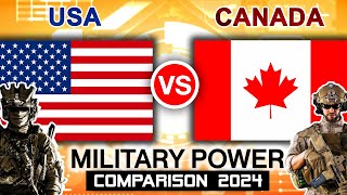 USA vs Canada Military Power Comparison 2024  Canada vs USA Military Power 2024 [upl. by Uird]