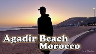 Agadir Beach Morocco  شاطئ أكادير  Martin Varghese  Patrick Varghese Ireland [upl. by Riatsala142]