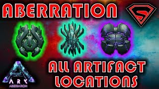 ARK ABERRATION ALL ARTIFACT LOCATIONS  ARTIFACT OF THE DEPTHS SHADOWS amp STALKER GUIDE [upl. by Anidam]