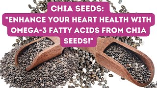 14 ENTICING HEALTH BENEFITS OF CHIA SEEDS [upl. by Claudell528]