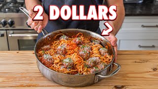 2 Dollar Spaghetti and Meatballs  But Cheaper [upl. by Yrroc]