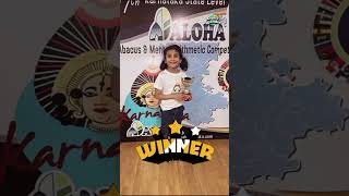 Angela Wins at the StateLevel Abacus Competition  Angelas World Of Wonders aloha abacus [upl. by Anid]