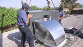 Roof Mounted AC Package Unit vs Split System  Ask The Expert  Precision Air amp Plumbing [upl. by Pontias536]