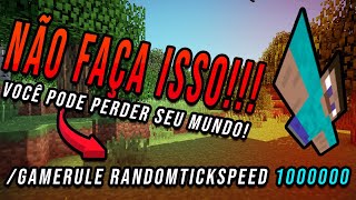 MINECRAFT  SOLUÇÃO PARA OS BUGS DO RANDOM TICK SPEED [upl. by Ameekahs]