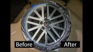 How to paint your wheels  DIY the PROPER way  DG Custom CLT [upl. by Feliks]