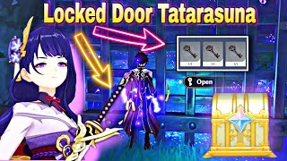 The Locked Door in Tatarasuna Locations of 3 Keys Luxurious Chest inazuma  Genshin Impact [upl. by Austine]