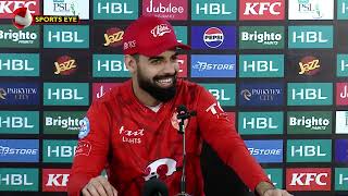 Shadab Khan Press Conference  Multan vs Islamabad  Match 34  Final  HBL PSL 9 [upl. by Aveer521]