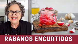 Receta de Encurtido o Escabache de Rabanitos Rápido y Fácil  The Frugal Chef [upl. by Wixted]