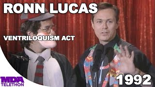 Ronn Lucas  Ventriloquism Act 1992  MDA Telethon [upl. by Attenrad]