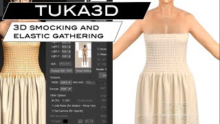 Smocking Gathering Effect  TUKA3D 2021 Feature [upl. by Ranip]