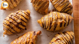 Chocolate Croissants with Monsalwa Frozen Paratha Recipe By Food Fusion [upl. by Annaj]