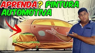 PINTURA AUTOMOTIVA COMPLETA  PASSO A PASSO [upl. by Englis309]