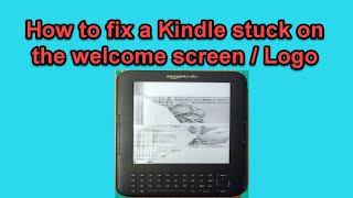 Kindle reader stuck on the logo  how to fix it [upl. by Melesa]