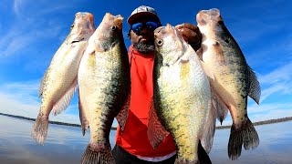 Perfect Weather For Catching Unbelievable Size Crappie Mississippi Style [upl. by Stanton]