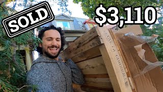 Turning 7 Free Pallets into 3110  Ultimate Pallet Woodworking Compilation [upl. by Axela]