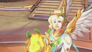 2022 Winged Victory Mercy Skin Demo Golden WeaponsPS5 [upl. by Karol]