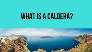 What is a caldera  Difference between crater and caldera [upl. by Amble]